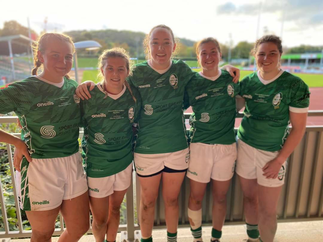 Storm Cobain (far right) on Ireland debut