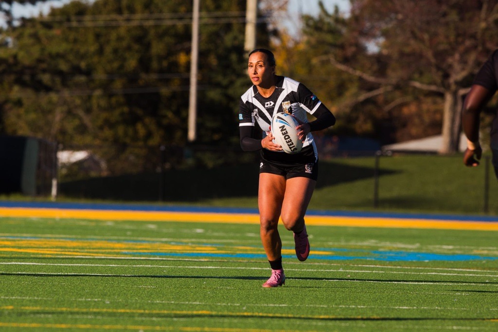 Sharks star Cass Staples scored four tries as she led Fiji to victory in their World Cup qualifier against Nigeria.